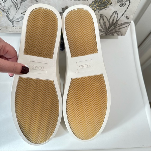 New Toms Bryce Egret Camo Print Canvas Ankle Sneakers Size 9.5 - Picture 11 of 14